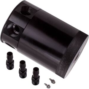 MAXPEEDINGRODS 3 Port Aluminum Compact Baffled Oil Catch Tank Can Reservoir Bottle 3/8"NPT MAXPEEDINGRODS 3 Port Aluminum Compact Baffled Oil Catch Tank Can Reservoir Bottle 3/8"NPT