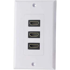 MEMKEY 3 Port hdmi 2.0 Wall Plate, hdmi Component Composite Component Audio Wall Mount Jack, Support 4K 60Hz 1080P, Perfect for Projector and Home Theater, MEMKEY 3 Port hdmi 2.0 Wall Plate, hdmi Component Composite Component Audio Wall Mount Jack, Support 4K 60Hz 1080P, Perfect for Projector and Home Theater,