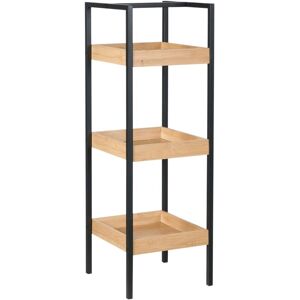BELIANI 3 Tier Shelving Unit TAJZARA Bamboo Wood Light Brown BELIANI 3 Tier Shelving Unit TAJZARA Bamboo Wood Light Brown