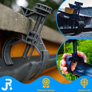 Unbranded 5 x Grey Mini Gutter Guttering Shed Bracket Clamp Adjustable - No Tools Required Unbranded 5 x Grey Mini Gutter Guttering Shed Bracket Clamp Adjustable - No Tools Required