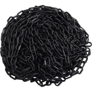 Warning Chain Black 100 m Ø8 mm Plastic vidaXL Warning Chain Black 100 m Ø8 mm Plastic vidaXL