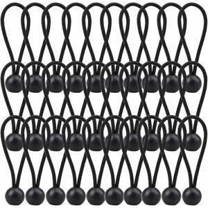Mumu - 30 pieces elastic tensioners, tarpaulin tensioners 140 mm, elastic tarpaulin rope for gazebo, tarpaulin, camping, tent, curtains, extension Mumu - 30 pieces elastic tensioners, tarpaulin tensioners 140 mm, elastic tarpaulin rope for gazebo, tarpaulin, camping, tent, curtains, extension
