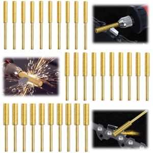 MEMKEY 30pcs Chainsaw Sharpener, Diamond Sharpener, Chainsaw Chain Sharpener, Chainsaw Chain File, 3 Different Sizes for Sharpening and Grinding Chainsaws MEMKEY 30pcs Chainsaw Sharpener, Diamond Sharpener, Chainsaw Chain Sharpener, Chainsaw Chain File, 3 Different Sizes for Sharpening and Grinding Chainsaws