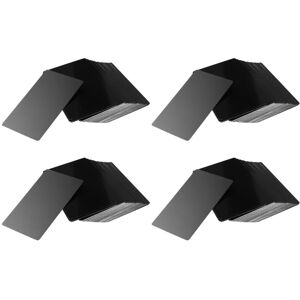 TLILY 400 PCS Black Aluminum Alloy Card Engraving Metal Business Visit Business Card Blank 0.2mm Thickness TLILY 400 PCS Black Aluminum Alloy Card Engraving Metal Business Visit Business Card Blank 0.2mm Thickness
