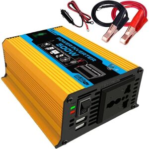 Ikodm - 300W Car Inverter, dc 12V to ac 220V Vehicle Power Converter with 4.2A Dual usb ac Car Charger Adapter (Yellow) Ikodm - 300W Car Inverter, dc 12V to ac 220V Vehicle Power Converter with 4.2A Dual usb ac Car Charger Adapter (Yellow)