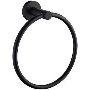Petites Ecrevisses - 304 Stainless Steel Wall Mounted Towel Holder Towel Ring for Bathroom Kitchen Bedroom Diameter 16cm Black Petites Ecrevisses - 304 Stainless Steel Wall Mounted Towel Holder Towel Ring for Bathroom Kitchen Bedroom Diameter 16cm Black