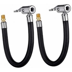 30cm Car Tire Inflator Pump Hose Adapter Valve Tool (2pcs) Ymyny 30cm Car Tire Inflator Pump Hose Adapter Valve Tool (2pcs) Ymyny
