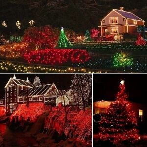 HOOPZI 30M 300 led Fairy Lights Carnival Wedding Outdoor Indoor Garden Lighting, led String Lights Tree Fairy Lights Christmas Tree Decoration Garland, Red HOOPZI 30M 300 led Fairy Lights Carnival Wedding Outdoor Indoor Garden Lighting, led String Lights Tree Fairy Lights Christmas Tree Decoration Garland, Red