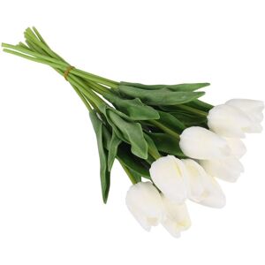 TLILY 30Pcs Artificial Tulips Flowers Real Touch Fake pu Tulip Bouquet Latex Flower White Tulip(White) TLILY 30Pcs Artificial Tulips Flowers Real Touch Fake pu Tulip Bouquet Latex Flower White Tulip(White)