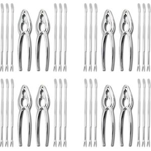TLILY 32 Pieces Seafood Tool Kit, Stainless Steel Crab Leg Crackers and Nut Forks TLILY 32 Pieces Seafood Tool Kit, Stainless Steel Crab Leg Crackers and Nut Forks