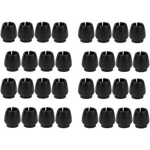 Linghhang - 32pcs Furniture Chair Leg Covers Chair Leg Protector Rubber Chair Leg Caps Round Chair Leg Covers,12-17MM(Black) Linghhang - 32pcs Furniture Chair Leg Covers Chair Leg Protector Rubber Chair Leg Caps Round Chair Leg Covers,12-17MM(Black)
