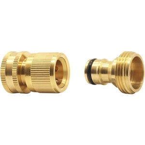 Aougo - 3/4 inch faucet connector, garden hose connector set, garden hose faucet connection thread, brass quick connector Aougo - 3/4 inch faucet connector, garden hose connector set, garden hose faucet connection thread, brass quick connector