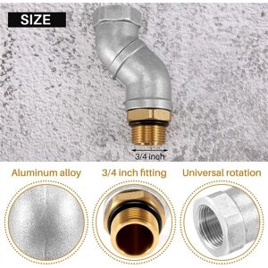 TLILY 3/4 Inch Fuel Hose Swivel 360 Rotating Connector for Nozzle Multi Plane TLILY 3/4 Inch Fuel Hose Swivel 360 Rotating Connector for Nozzle Multi Plane