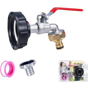IKODM 3/4 inch ibc Drain Valve for 1000L Tank S60x6 ibc Hose ibc Brass Female Connector Fit for Tank Tap Rainwater Tank ibc Tank Accessories IKODM 3/4 inch ibc Drain Valve for 1000L Tank S60x6 ibc Hose ibc Brass Female Connector Fit for Tank Tap Rainwater Tank ibc Tank Accessories