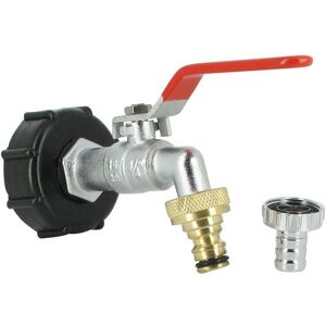 Tonchean - 3/4 Tank connection - 15 mm chrome-plated brass tap + 20x27 nose Tonchean - 3/4 Tank connection - 15 mm chrome-plated brass tap + 20x27 nose