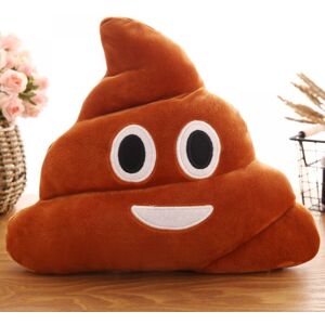 LINGHHANG 35cm Brown Emoji Smiley Plush Pillow Cushion Cute Funny Funny Gift for Friends Students Kids LINGHHANG 35cm Brown Emoji Smiley Plush Pillow Cushion Cute Funny Funny Gift for Friends Students Kids