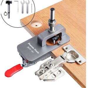 AOUGO 35mm Hinge Jig,Door Cabinet Hinge Jig,Concealed Hinge Jig,Hole Punch,Drill Guide Locator for diy Woodworking AOUGO 35mm Hinge Jig,Door Cabinet Hinge Jig,Concealed Hinge Jig,Hole Punch,Drill Guide Locator for diy Woodworking