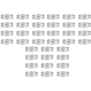 TLILY 36 Pack Stainless Steel Cake Rings, Perforated Mousse Cake Ring, Cake Mold, Round Baking Tools 6cm TLILY 36 Pack Stainless Steel Cake Rings, Perforated Mousse Cake Ring, Cake Mold, Round Baking Tools 6cm