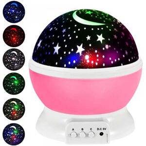 Linghhang - 360° Rotating Ceiling Star Projection Night Light 8 Color Modes Baby Kids Christmas Birthday Gift Linghhang - 360° Rotating Ceiling Star Projection Night Light 8 Color Modes Baby Kids Christmas Birthday Gift