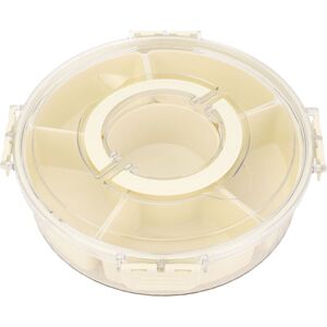 Groofoo - 360° Rotating Divider Tray 6 Compartments Compact Sealed Snack Tray Divided Serving Tray for Road Trips Picnics Large 10 x 31cm / 3.94 x Groofoo - 360° Rotating Divider Tray 6 Compartments Compact Sealed Snack Tray Divided Serving Tray for Road Trips Picnics Large 10 x 31cm / 3.94 x