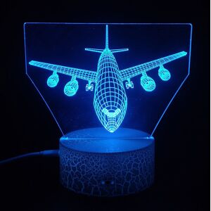 ANPVIZ 3D Airplane LED Lamp, Art Deco Lamp, LED Lights, Decorative Lamp, Remote Control, 7/16 Color Change, USB Powered, Kids' Gift, Birthday and Christmas ANPVIZ 3D Airplane LED Lamp, Art Deco Lamp, LED Lights, Decorative Lamp, Remote Control, 7/16 Color Change, USB Powered, Kids' Gift, Birthday and Christmas