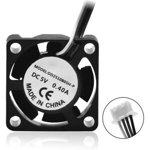 Tlily - 3D Printer Hot End Cooling Fan 18000 Rpm 2510 Axial 5V Accessories for X1/X1C Tlily - 3D Printer Hot End Cooling Fan 18000 Rpm 2510 Axial 5V Accessories for X1/X1C