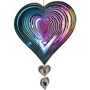 TLILY 3D Rotating Wind Chimes Gift Wind Spinner for Room Decor Wedding Garden Outdoor Aesthetic Hanging Decoration-20X36cm TLILY 3D Rotating Wind Chimes Gift Wind Spinner for Room Decor Wedding Garden Outdoor Aesthetic Hanging Decoration-20X36cm