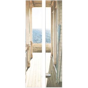 Tlily - 3D Villa Sea View Door Sticker Self Adhesive Wall Sticker diy Renovation Waterproof Poster for Home Bedroom Door Decor Tlily - 3D Villa Sea View Door Sticker Self Adhesive Wall Sticker diy Renovation Waterproof Poster for Home Bedroom Door Decor