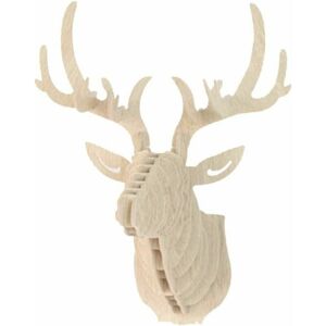 ONTWAY 3D Wall Hanging Deer Head Sculpture Wall Decoration Entrance Hallway 29.5cmx21cmx37cm white ONTWAY 3D Wall Hanging Deer Head Sculpture Wall Decoration Entrance Hallway 29.5cmx21cmx37cm white