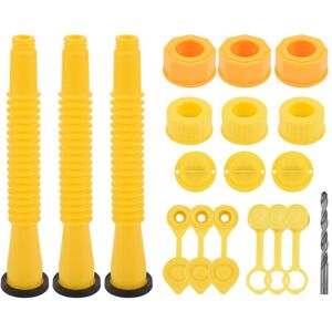 Tlily - 3Kit Gas Can Spout Replacement,Gas Can Nozzle with Can Vent Caps,Rubber pad,Spout Cover,Base Caps for Most of the Cans Tlily - 3Kit Gas Can Spout Replacement,Gas Can Nozzle with Can Vent Caps,Rubber pad,Spout Cover,Base Caps for Most of the Cans