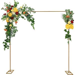 Cncest - 3m/9.8ft Wedding Arch, Metal Balloon Arch, Height Aadjustable, Detachable Decorative Frame, Reusable, Backdrop Stand, for Weddings, Cncest - 3m/9.8ft Wedding Arch, Metal Balloon Arch, Height Aadjustable, Detachable Decorative Frame, Reusable, Backdrop Stand, for Weddings,