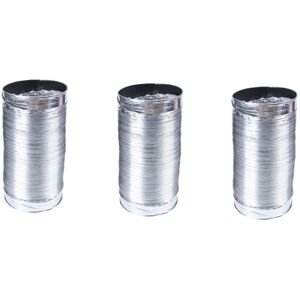 TLILY 3pcs 3 Meter Length 100mm/4 Inch Fresh Air System Flexible Aluminum Ventilation Hose Exhaust Duct for Bathroom TLILY 3pcs 3 Meter Length 100mm/4 Inch Fresh Air System Flexible Aluminum Ventilation Hose Exhaust Duct for Bathroom