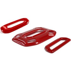 Tlily - 3PCs Car Front Middle Rear Reading Light Panel Cover Decor Trim for 2018-2020 Jeep Wrangler jl jlu (Red) Tlily - 3PCs Car Front Middle Rear Reading Light Panel Cover Decor Trim for 2018-2020 Jeep Wrangler jl jlu (Red)