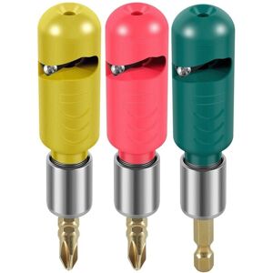 Tlily - 3Pcs Electric Wire Stripper Metal Cable Stripping Tool for Power Drill Driver 2.5/4.0/6.0 Tlily - 3Pcs Electric Wire Stripper Metal Cable Stripping Tool for Power Drill Driver 2.5/4.0/6.0