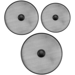 TLILY 3Pcs Kitchen Splash Guard Splatter Screens Frying Pan Grease Screen Mesh Oil Proof Pot Lid TLILY 3Pcs Kitchen Splash Guard Splatter Screens Frying Pan Grease Screen Mesh Oil Proof Pot Lid