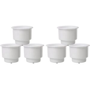 Tlily - 3Pcs Recessed Drop in Plastic Cup Drink Can Holder with Drain for Boat Car Marine Rv (White) X2 I414159 Tlily - 3Pcs Recessed Drop in Plastic Cup Drink Can Holder with Drain for Boat Car Marine Rv (White) X2 I414159