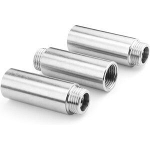 CSPARKV 3Pcs Shower Extension Tube, G1/2 Stainless Steel Extension Arm, 1/2 Inch Female and Male Connectors for Bathroom Shower Head Extensions CSPARKV 3Pcs Shower Extension Tube, G1/2 Stainless Steel Extension Arm, 1/2 Inch Female and Male Connectors for Bathroom Shower Head Extensions