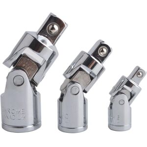 (3Pcs Silver)Cardan Sockets Universal Joint Impact Increaser Reducer Swivel Adapter For CR-V Engine Steel Chrome Finish (3Pcs Silver)Cardan Sockets Universal Joint Impact Increaser Reducer Swivel Adapter For CR-V Engine Steel Chrome Finish
