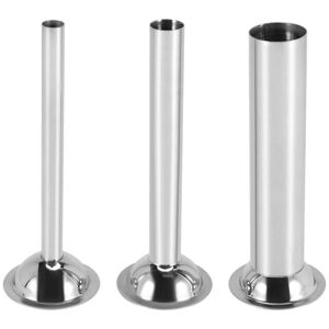 TLILY 3Pcs Stainless Steel Sausage Stuffer Filling Tubes Funnels Nozzles Spare Parts Filler Tube, Base Diameter:58mm TLILY 3Pcs Stainless Steel Sausage Stuffer Filling Tubes Funnels Nozzles Spare Parts Filler Tube, Base Diameter:58mm