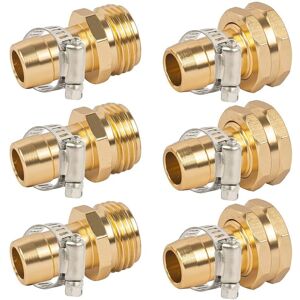 Tlily - 3Sets Garden Hose Repair Connector,Claps Female&Male Fittings for 3/4in & 5/8in Kit Tlily - 3Sets Garden Hose Repair Connector,Claps Female&Male Fittings for 3/4in & 5/8in Kit