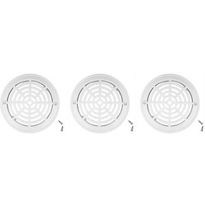 TLILY 3X 8 Inch Pool Main Drain Covers Bottom Plates Top Grate Drain Replacement White Outlet Cover TLILY 3X 8 Inch Pool Main Drain Covers Bottom Plates Top Grate Drain Replacement White Outlet Cover