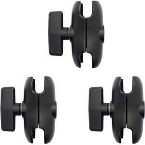 TLILY 3X 9CM Length Aluminum Alloy Dual Socket Arm for ram with 1.5 Inch Ball Mount Motorcycle Camera Extension TLILY 3X 9CM Length Aluminum Alloy Dual Socket Arm for ram with 1.5 Inch Ball Mount Motorcycle Camera Extension