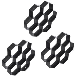 Tlily - 3X diy Patio Promenade Maker Stepping Stone Concrete Pave Mold Reusable Garden Path Stone Molds 30 x cm Tlily - 3X diy Patio Promenade Maker Stepping Stone Concrete Pave Mold Reusable Garden Path Stone Molds 30 x cm