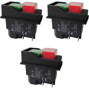 TLILY 3X Electromagnetic Switches Pushbutton Switches for Garden Tools KJD17 220V 4 Pin -Terminals TLILY 3X Electromagnetic Switches Pushbutton Switches for Garden Tools KJD17 220V 4 Pin -Terminals