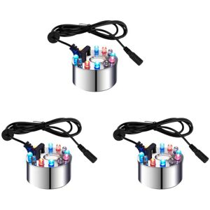 TLILY 3X Mini Mist Maker, 12 LED Mister Fogger Water Fountain Pond Fog Machine Atomizer Air Humidifier for Halloween,Christmas TLILY 3X Mini Mist Maker, 12 LED Mister Fogger Water Fountain Pond Fog Machine Atomizer Air Humidifier for Halloween,Christmas
