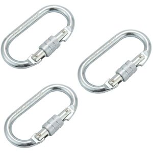 Tlily - 3X o Shape 25KN Alloy Steel Safety Buckle Professional Mountaineering Climbing Carabiner Master Lock Tlily - 3X o Shape 25KN Alloy Steel Safety Buckle Professional Mountaineering Climbing Carabiner Master Lock