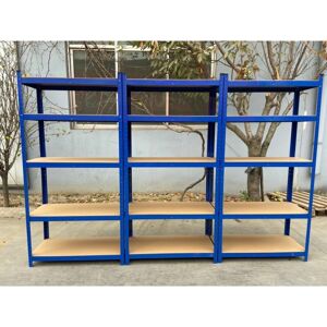 Briefness - 3X pack 5 Tier Garage Shelving Unit Heavy Duty Metal Industrial Shelves Boltless Briefness - 3X pack 5 Tier Garage Shelving Unit Heavy Duty Metal Industrial Shelves Boltless