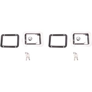 Tlily - 3X Paddle Latch with Lock and Key for Travel Trailer rv Door Stainless Steel Heavy Duty Flush Mount Handle Tlily - 3X Paddle Latch with Lock and Key for Travel Trailer rv Door Stainless Steel Heavy Duty Flush Mount Handle