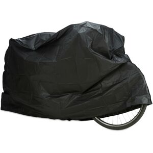 Relaxdays Polyethylene Bike Cover, Tear-Resistant, Sun Protection, 200 x 115 cm, Black Relaxdays Polyethylene Bike Cover, Tear-Resistant, Sun Protection, 200 x 115 cm, Black