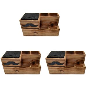 TLILY 3X Wood Hairdressing Tool Box Hair Salon Shear Holder Hair Cutting Scissors Rack Storage Container Holder TLILY 3X Wood Hairdressing Tool Box Hair Salon Shear Holder Hair Cutting Scissors Rack Storage Container Holder